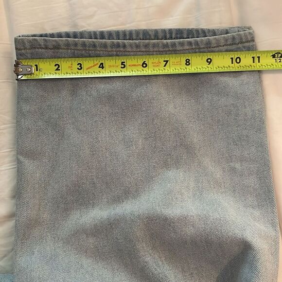 Rue+ Rue21 Denim Blue Jeans Womens Size 14 Straight Wide Leg Loose Fit - Picture 9 of 13